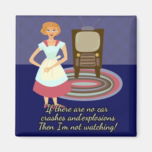 A Movie Loving Housewife Magnet (Front)