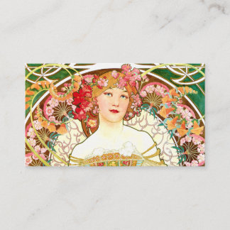 A Mucha Lady Business Card