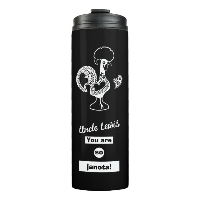 A mug for uncle in Portuguese language (Front)