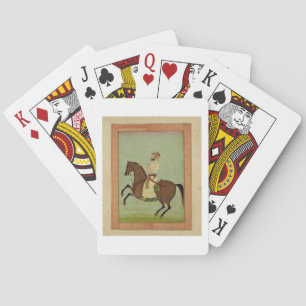 A Mughal Noble on Horseback, c.1790, from the Larg Playing Cards