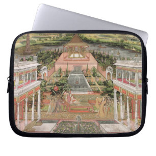 A Mughal Princess in her Garden (gouache on paper) Laptop Sleeve