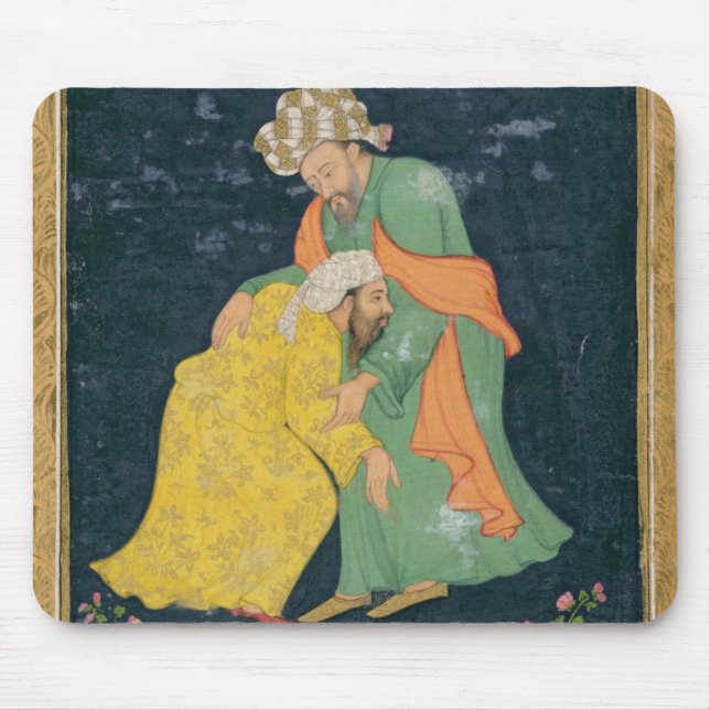 A Mullah bowing down to a man in Iranian dress who Mouse Mat (Front)