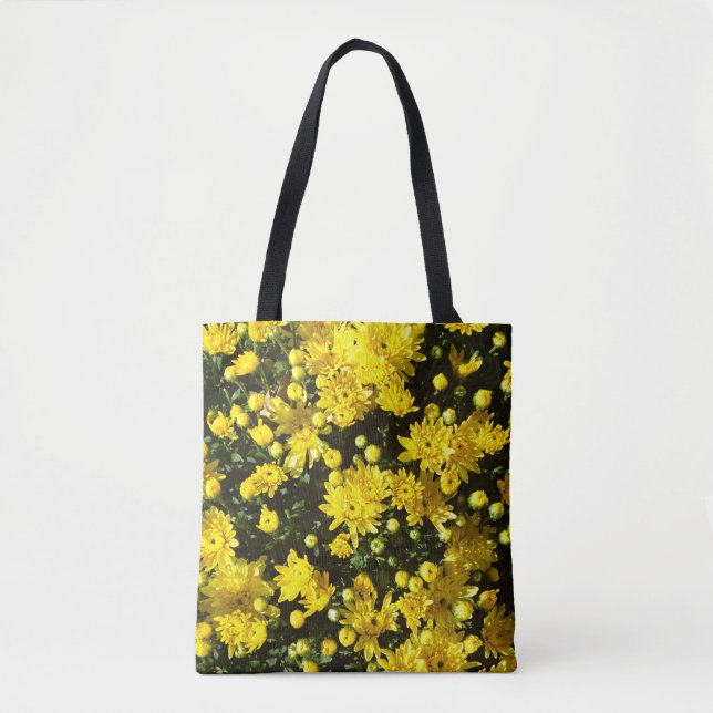 A Multitude of Yellow Mums Tote Bag (Front)
