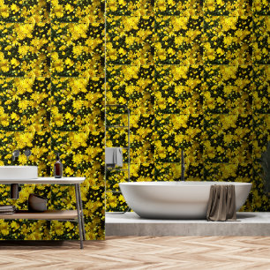 A Multitude of Yellow Mums Wallpaper