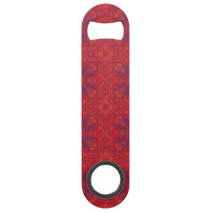 A Murder Of Crows Kaleidoscope Square Red