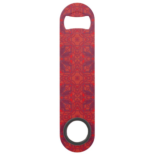 A Murder Of Crows Kaleidoscope Square Red (Front)