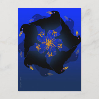 A MURDER OF CROWS POSTCARD