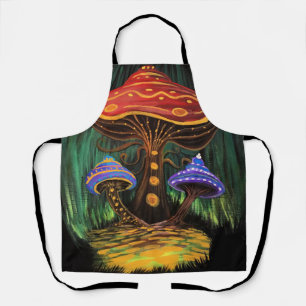 A Mushroom World Apron