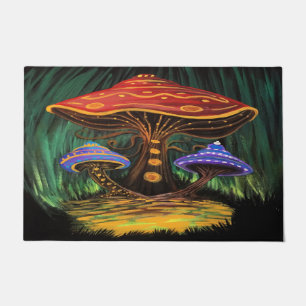 A Mushroom World Doormat