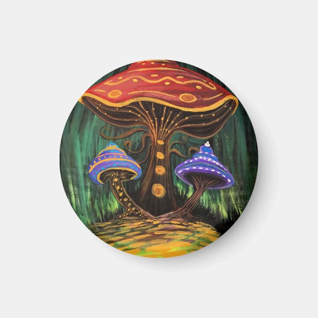 A Mushroom World Magnet (Front)