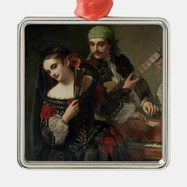 A Music Lesson, Seville Metal Tree Decoration (Front)