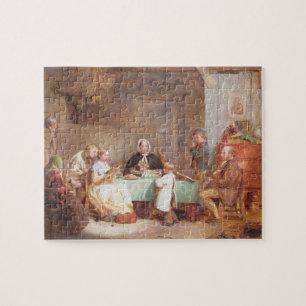 A Musical Evening (oil on canvas) 2 Jigsaw Puzzle