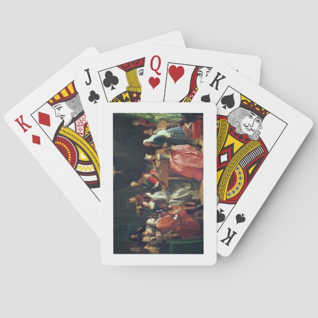 A Musical Evening (oil on canvas) Playing Cards (Back)