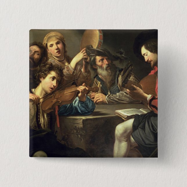 A Musical Gathering 15 Cm Square Badge (Front)