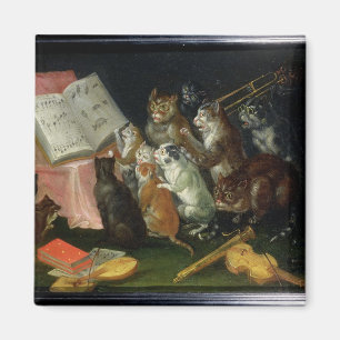 A Musical Gathering of Cats Magnet