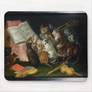A Musical Gathering of Cats Mouse Mat