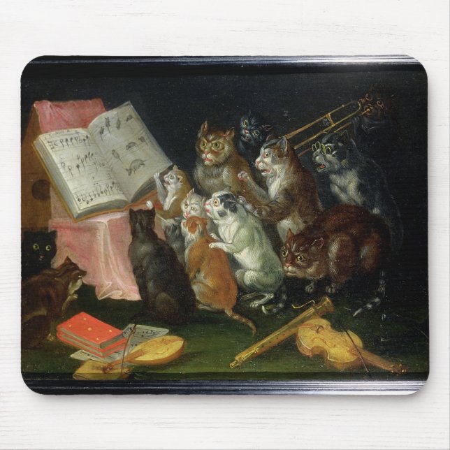 A Musical Gathering of Cats Mouse Mat (Front)