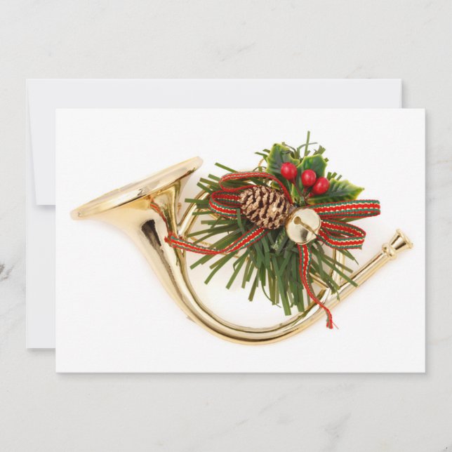 A musical instrument Christmas ornament Holiday Card (Front)