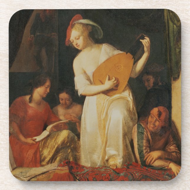A Musical Party, 1681 Coaster (Front)
