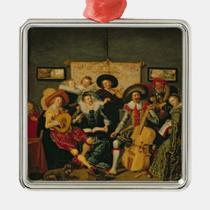 A Musical Party, c.1625 Metal Tree Decoration
