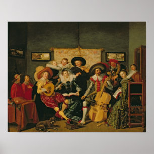 A Musical Party, c.1625 Poster
