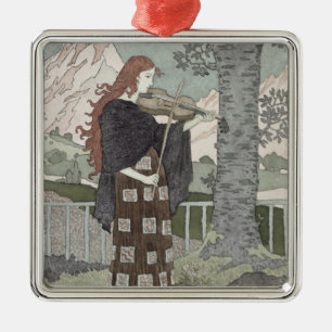 A Musician Metal Tree Decoration