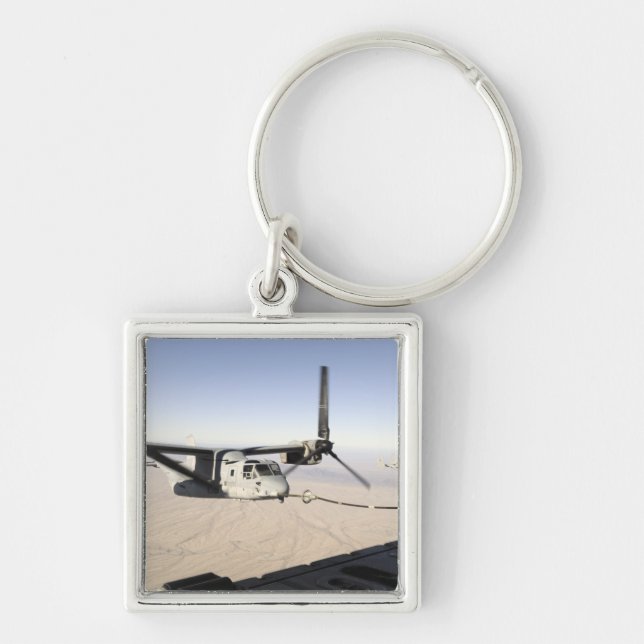 A MV-22 Osprey refuels midflight Key Ring (Front)