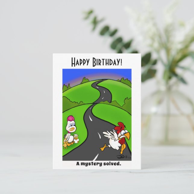 A Mystery Solved Postcard (Standing Front)