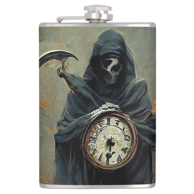 A mystic sage  hip flask (Front)