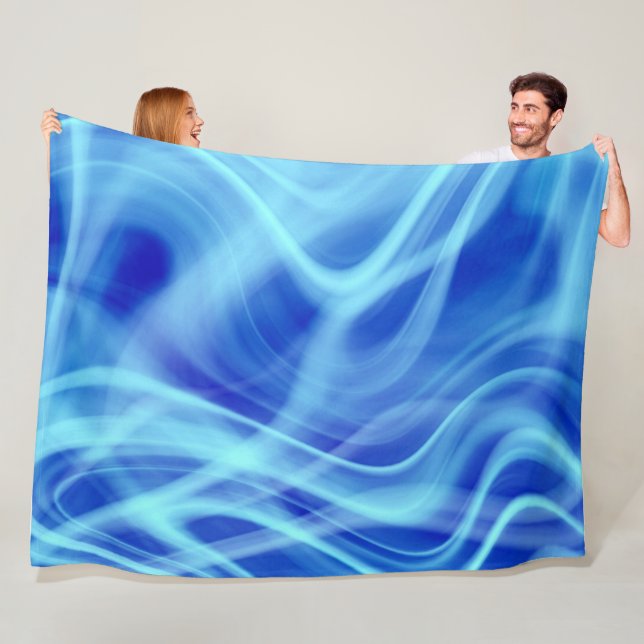 A Mystical Blue Fog  Fleece Blanket (In Situ)