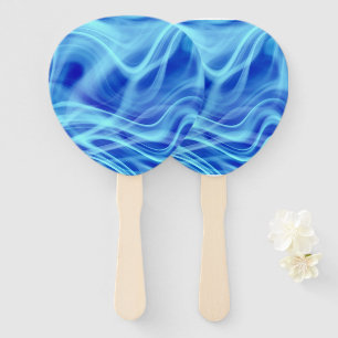A Mystical Blue Fog Hand Fan