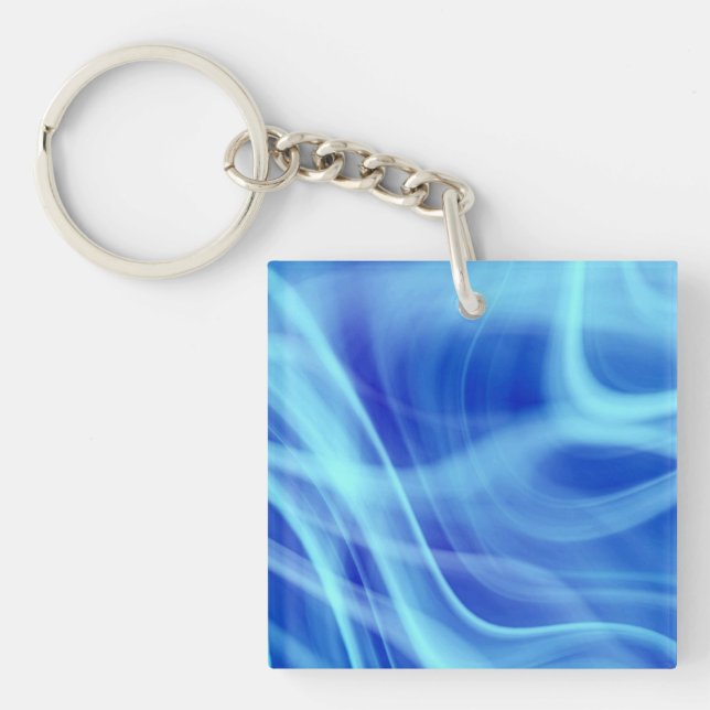 A Mystical Blue Fog  Key Ring (Front)