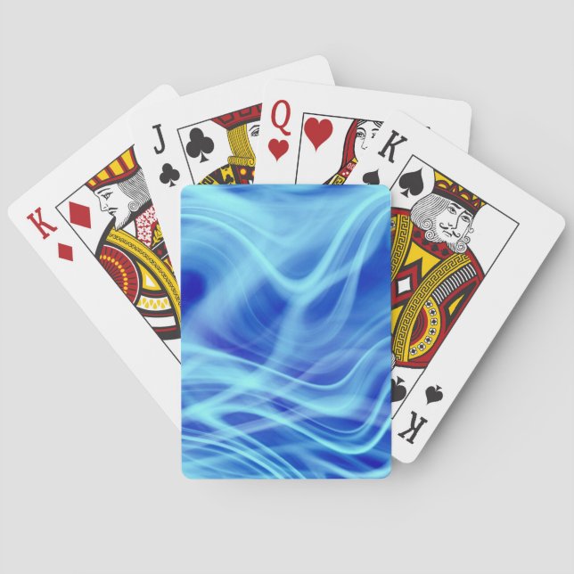 A Mystical Blue Fog  Playing Cards (Back)