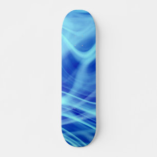 A Mystical Blue Fog Skateboard