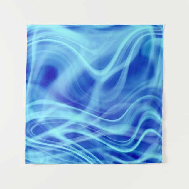 A Mystical Blue Fog  Tapestry (Front)