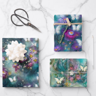A Mystical Butterfly Series Design 11 Wrapping Paper Sheet