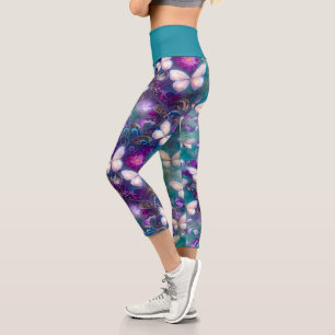 A Mystical Butterfly Series Design 1 Capri Leggings