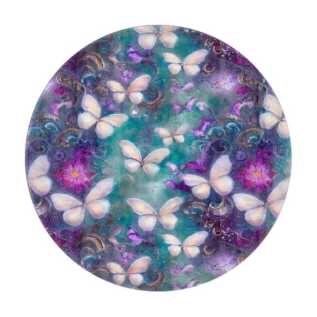A Mystical Butterfly Series Design 1 Cutting Board (Front)
