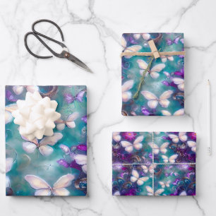 A Mystical Butterfly Series Design 1 Wrapping Paper Sheet
