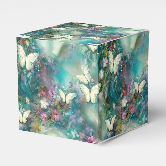 A Mystical Butterfly Series Design 3 Favour Box (Front Side)