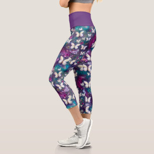 A Mystical Butterfly Series Design 5 Capri Leggings