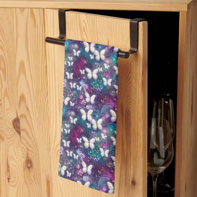 A Mystical Butterfly Series Design 5 Tea Towel (Thirds Fold)