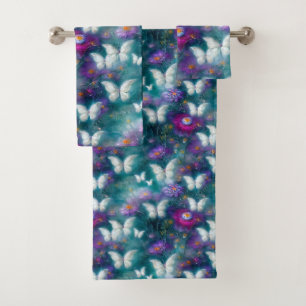 A Mystical Butterfly Series Design 9 Bath Towel Set