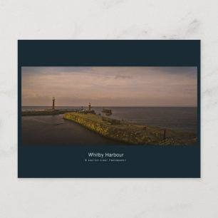 A Mystical Evening On Whitby Pier Postcard