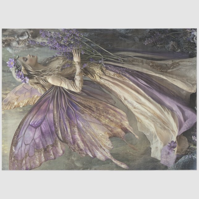 A Mystical Lavender Fairy Series Design #4 Tissue Paper (Front)