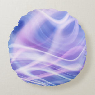 A Mystical Pastel Fog  Round Cushion