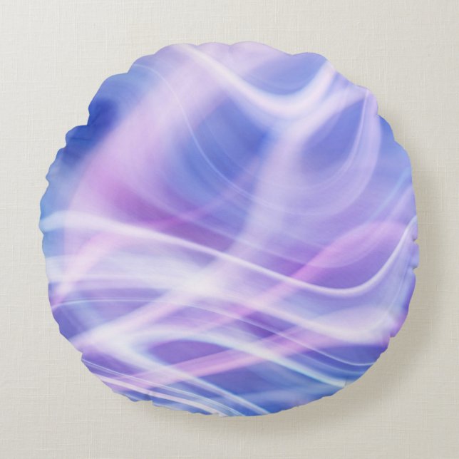 A Mystical Pastel Fog  Round Cushion (Front)