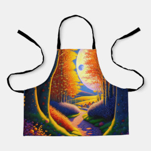 A narrow Path Between Thick Hedges Throw Pillow Apron