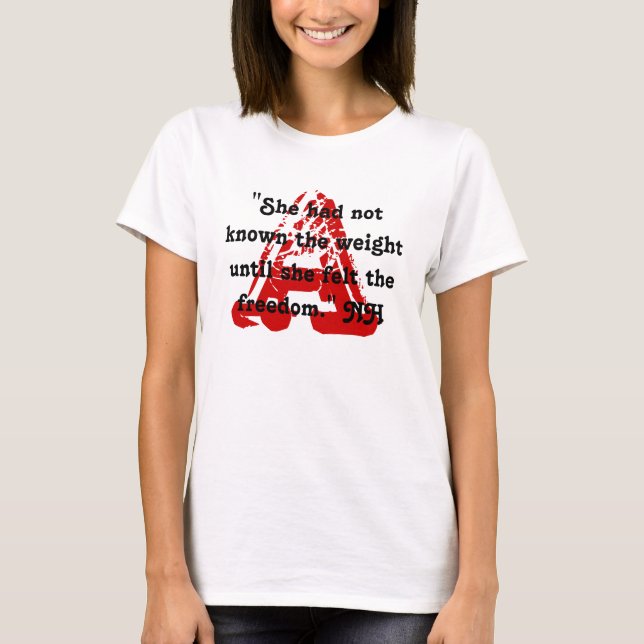 A Nathaniel Hawthorne Fans RED MARK DESIGN T-Shirt (Front)