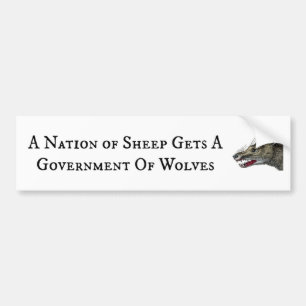 A Nation of Sheep Bumper Sticker